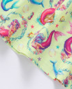 Mermaid Organic Cotton Girls Twirl Dress 2Y-10Y short sleeve 